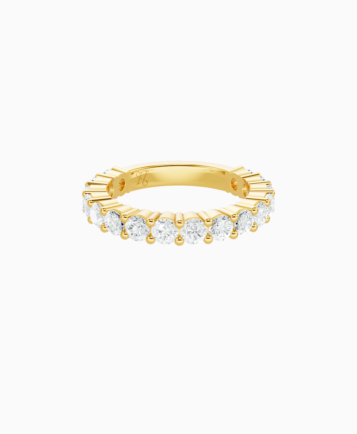 Prong Eternity Ring - 14K Yellow Gold