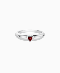 Pigeon Blood Lab Ruby / Heart