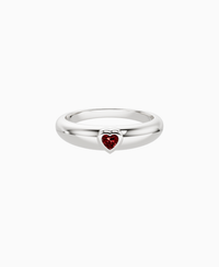 Pigeon Blood Lab Ruby / Heart