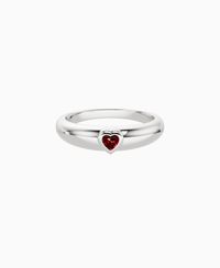 Pigeon Blood Lab Ruby / Heart
