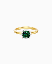 Zambian Lab Emerald / Cushion / 1ct