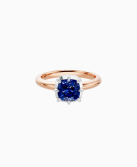 Royal Blue Lab Sapphire / Cushion / 1.5ct