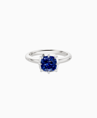Royal Blue Lab Sapphire / Cushion / 1.5ct