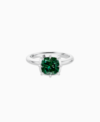 Zambian Lab Emerald / Cushion / 2ct