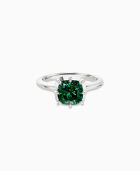 Zambian Lab Emerald / Cushion / 2ct