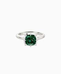 Zambian Lab Emerald / Cushion / 2ct