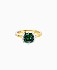 Zambian Lab Emerald / Cushion / 2ct