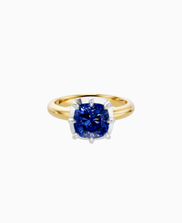 Royal Blue Lab Sapphire / Cushion / 2.5ct