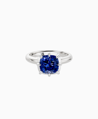 Royal Blue Lab Sapphire / Cushion / 2.5ct