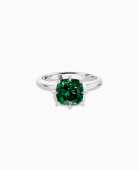 Zambian Lab Emerald / Cushion / 2.5ct