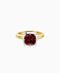 Pigeon Blood Lab Ruby / Cushion / 2.5ct