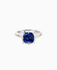 Royal Blue Lab Sapphire / Cushion / 2.5ct