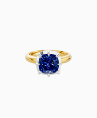 Royal Blue Lab Sapphire / Cushion / 3ct