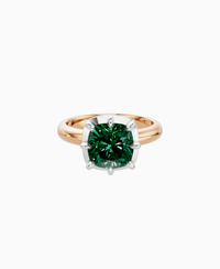 Zambian Lab Emerald / Cushion / 3ct