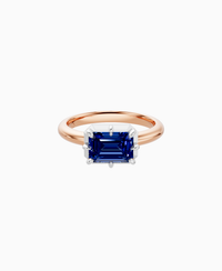 Royal Blue Lab Sapphire / Emerald (EW) / 1.5ct