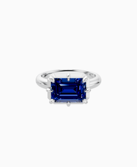 Royal Blue Lab Sapphire / Emerald (EW) / 3ct