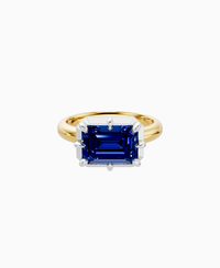 Royal Blue Lab Sapphire / Emerald (EW) / 3ct