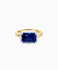 Royal Blue Lab Sapphire / Emerald (EW) / 3ct