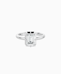 White Lab Diamond / Emerald (NS) / 1.5ct