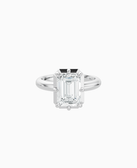White Lab Diamond / Emerald (NS) / 2.5ct