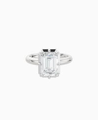 White Lab Diamond / Emerald (NS) / 2.5ct