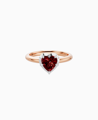 Pigeon Blood Lab Ruby / Heart / 1ct