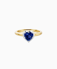 Royal Blue Lab Sapphire / Heart / 1ct