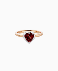 Pigeon Blood Lab Ruby / Heart / 1ct