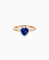 Royal Blue Lab Sapphire / Heart / 1ct