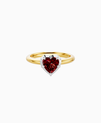 Pigeon Blood Lab Ruby / Heart / 1ct