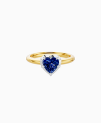 Royal Blue Lab Sapphire / Heart / 1ct