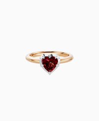 Pigeon Blood Lab Ruby / Heart / 1ct