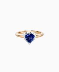 Royal Blue Lab Sapphire / Heart / 1ct