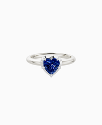 Royal Blue Lab Sapphire / Heart / 1ct