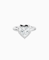 White Lab Diamond / Heart / 2.5ct