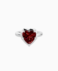 Pigeon Blood Lab Ruby / Heart / 3ct