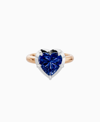 Royal Blue Lab Sapphire / Heart / 3ct