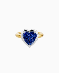 Royal Blue Lab Sapphire / Heart / 3ct