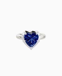 Royal Blue Lab Sapphire / Heart / 3ct