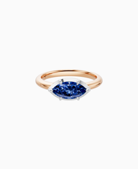 Royal Blue Lab Sapphire / Marquise (EW) / 1ct