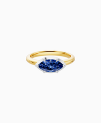 Royal Blue Lab Sapphire / Marquise (EW) / 1ct