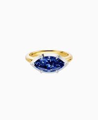 Royal Blue Lab Sapphire / Marquise (EW) / 2ct