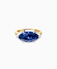Royal Blue Lab Sapphire / Marquise (EW) / 3ct