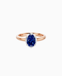 Royal Blue Lab Sapphire / Oval (NS) / 1ct
