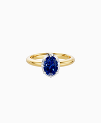 Royal Blue Lab Sapphire / Oval (NS) / 1ct