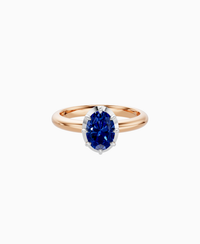 Royal Blue Lab Sapphire / Oval (NS) / 1ct