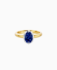 Royal Blue Lab Sapphire / Oval (NS) / 1ct