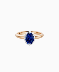 Royal Blue Lab Sapphire / Oval (NS) / 1ct