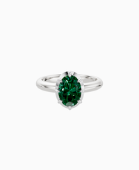Zambian Lab Emerald / Oval (NS) / 1.5ct