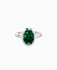Zambian Lab Emerald / Oval (NS) / 2.5ct